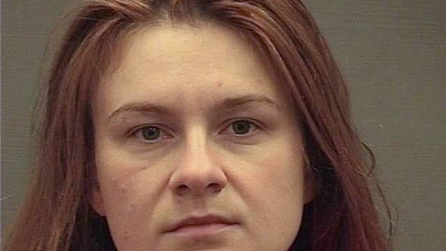 FILE PHOTO: Maria Butina appears in a police booking photograph released by the Alexandria Sheriff's Office