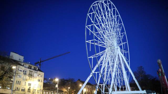 Zagreb: Završena montaža Panoramskog kotača 