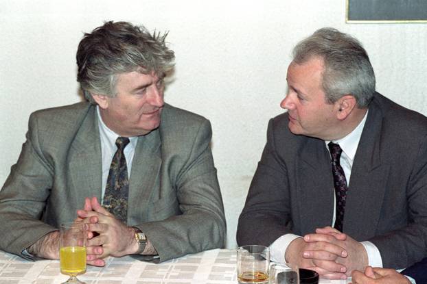 Slobodan Milosevic and Radovan Karadzic