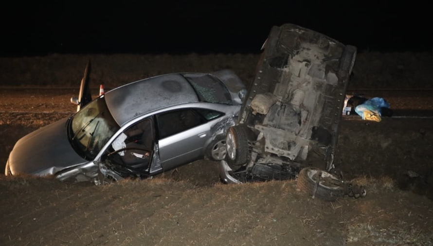 Krš i lom u Podravini: Audi i BMW sletjeli s ceste