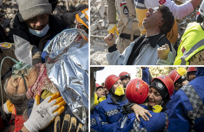 FOTO Spasili ženu nakon 178 sati pod ruševinama: Spasioci su plakali, a  sin skakao od sreće