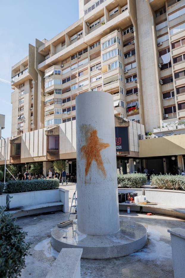 Split: Išaran spomenik HOS-a