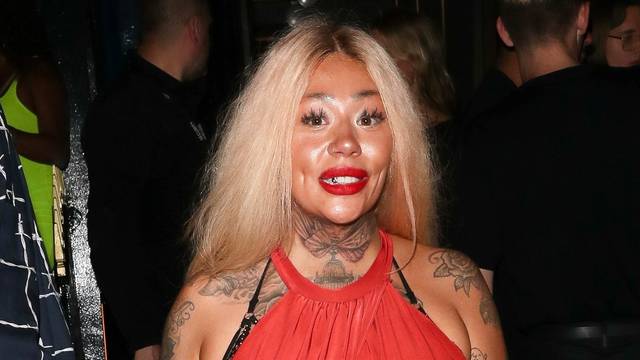Mutya Buena is barely recognisable arriving at Moschino Party in Mayfair