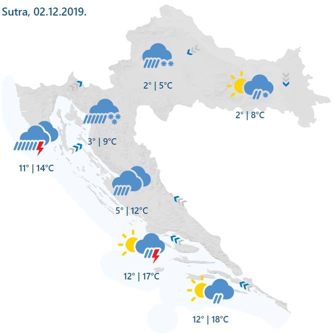 Sutra snijeg na sjeveroistoku Hrvatske, u Lici čak do  30 cm!