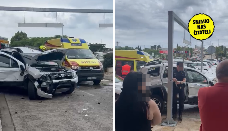 VIDEO Kaos u Zadru: Sudarilo se više auta, stigla i Hitna pomoć