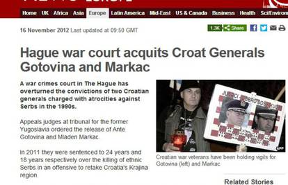 Telegraph: Oslobođen hrvatski heroj general Ante Gotovina