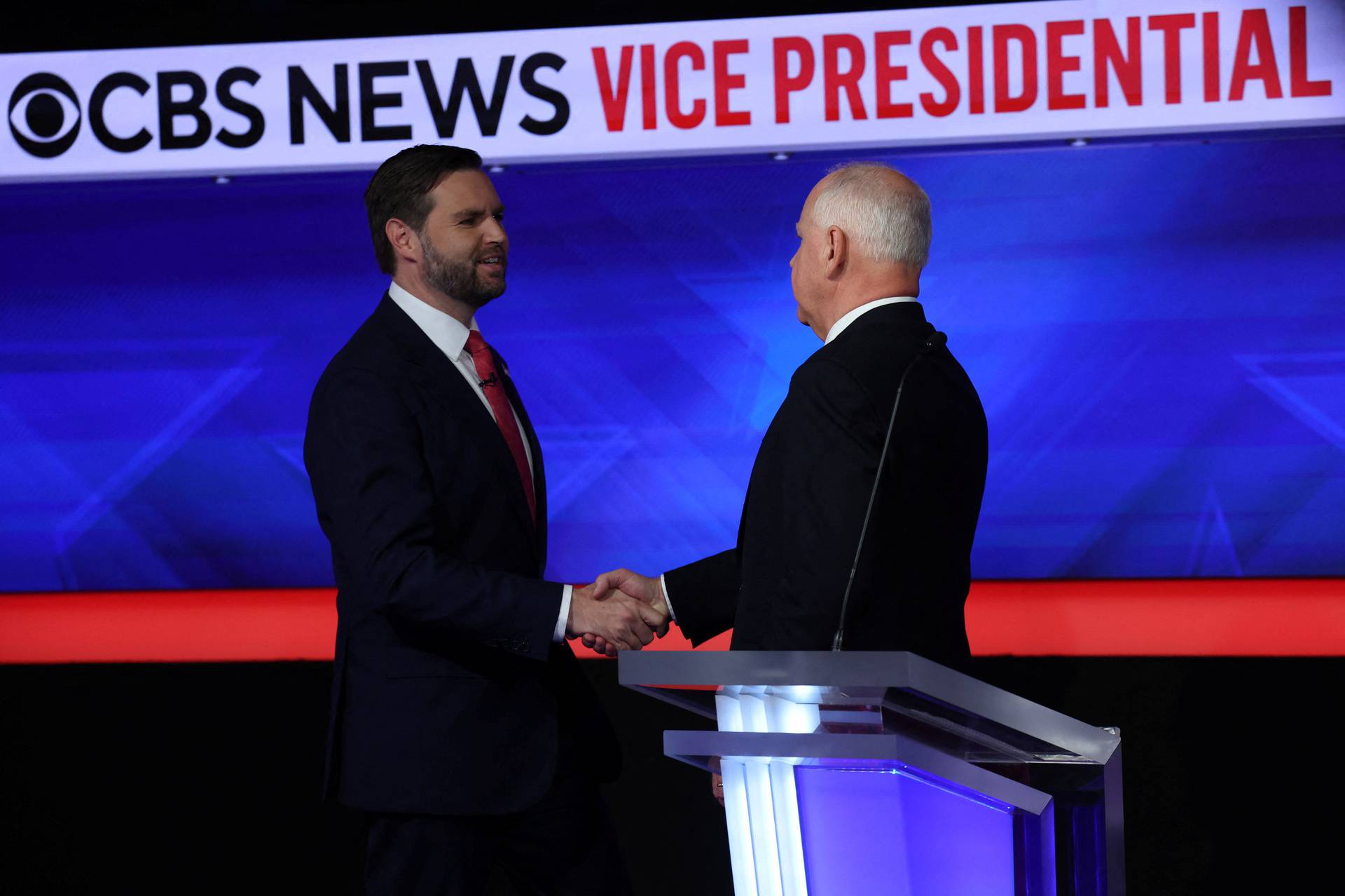 Vice Presidential debate between Walz and Vance in New York