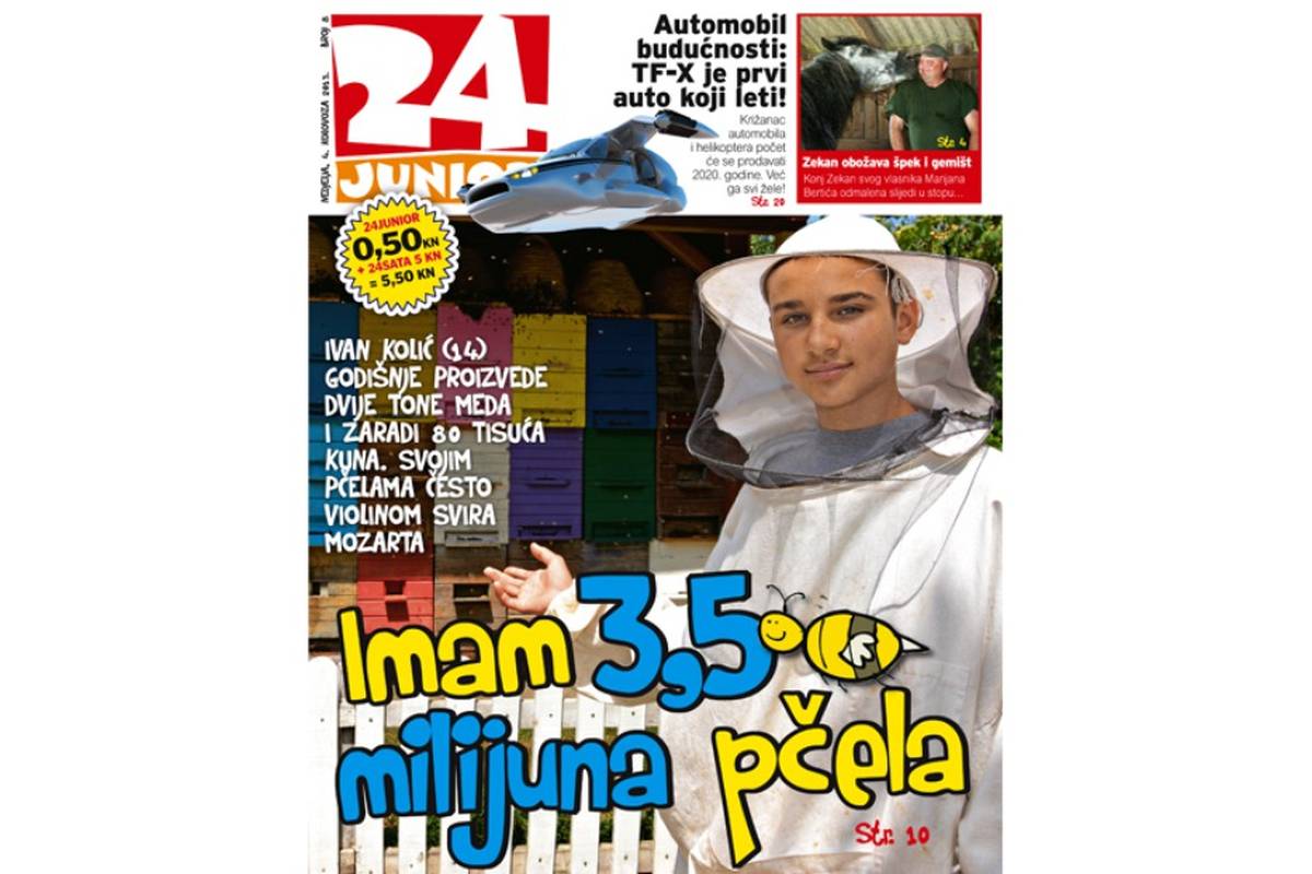 Novi broj Juniora otkriva kako Ivan Kolić (14) sam pravi med!