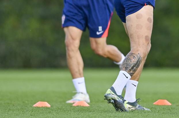 Zagreb: Trening nogometaša hrvatske nogometne reprezetacije