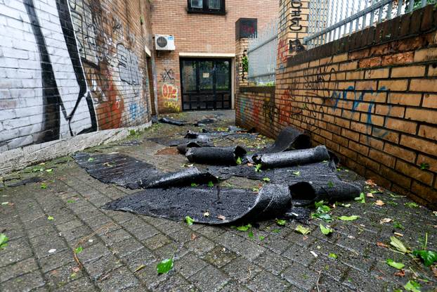 Zagreb: Usljed  jakog nevremena oštećen i Dom Dražena Petrovića