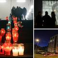 Fontane svijetle u čast Milana Bandića, ljudi ostavljaju svijeće