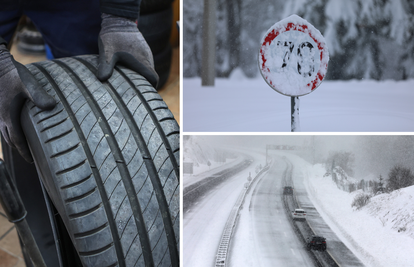 Snježni kaos na cestama: Brojni koji su zapeli imali su ljetne gume. Evo kolike su za to kazne