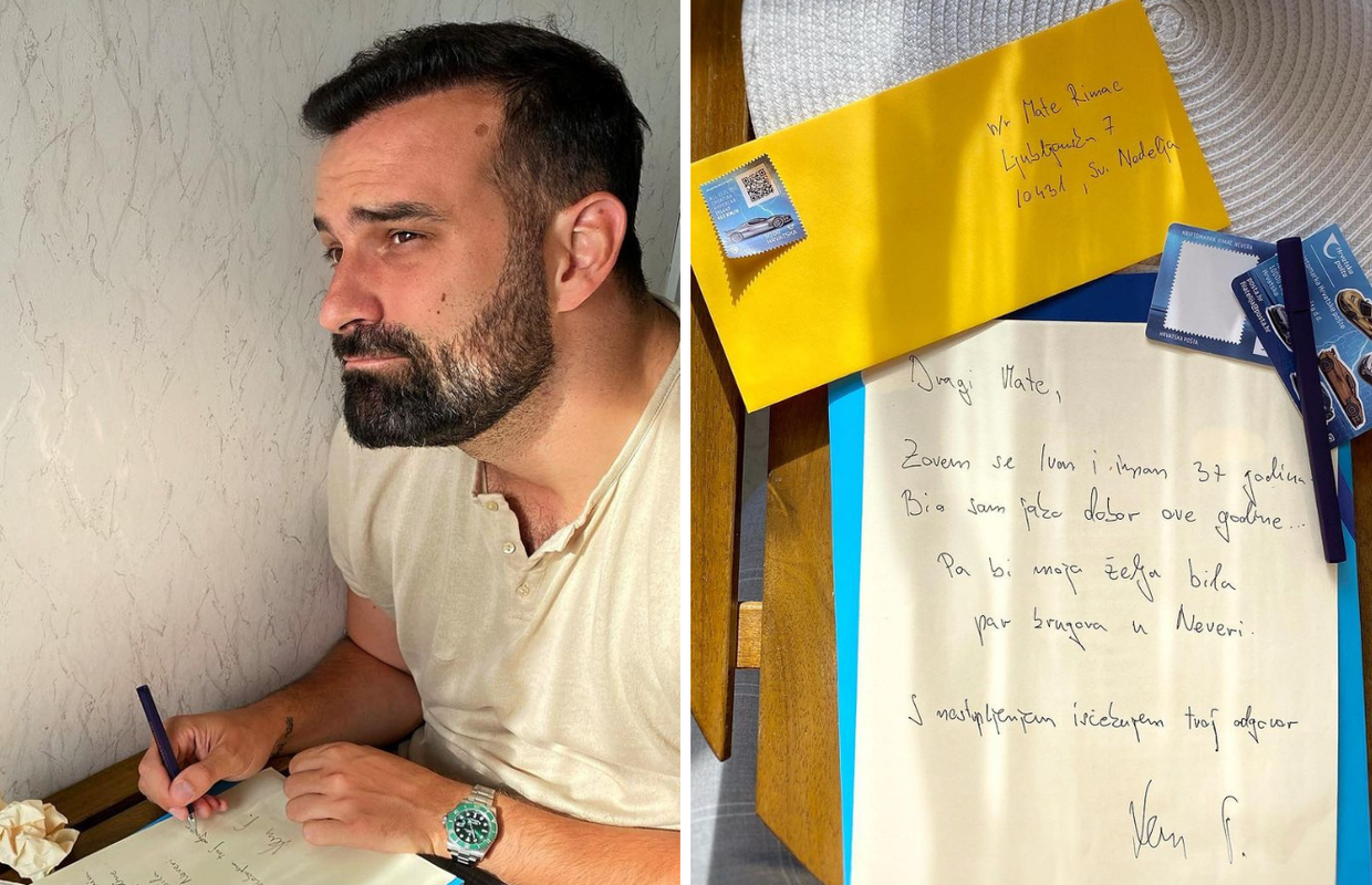 Ivan Šarić napisao pismo Rimcu: 'Moja želja bi bila par krugova u Neveri. Čekam tvoj odgovor'