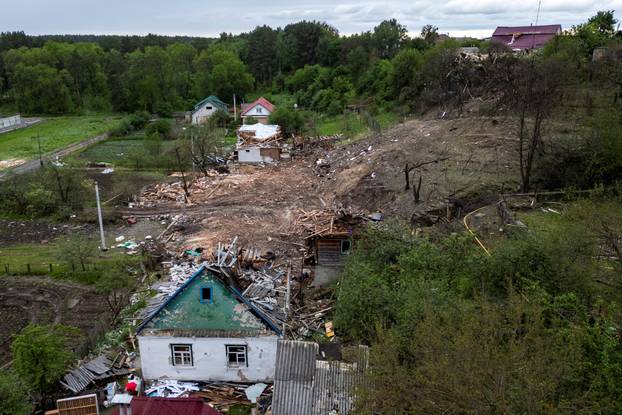 Funeral of the Tamara, Stanislav and Roman Martyniuk who were killed in a Russian missile strike in Korostyshiv