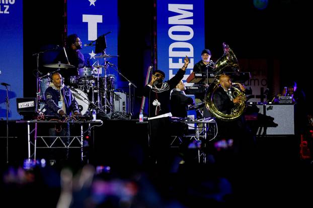 Democratic presidential nominee U.S. Vice President Kamala Harris campaigns in Pennsylvania