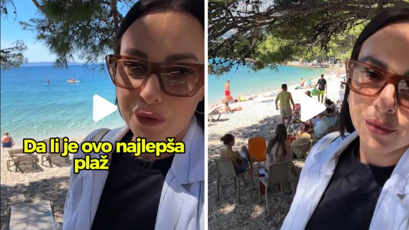 VIDEO Srpska influencerica objavila snimku hrvatske plaže. Izazvala je veliku raspravu
