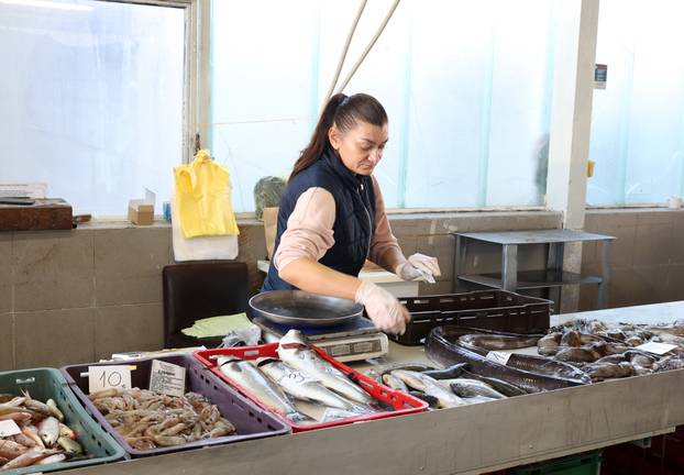 Šibenik: Ponuda ribe na šibenskoj ribarnici