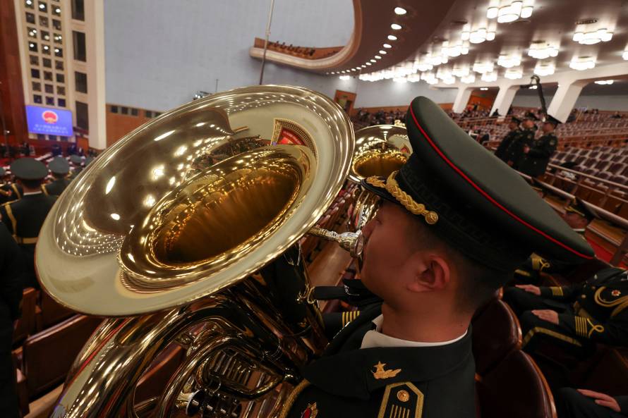 China's NPC opening session at the Great Hall of the People, in Beijing