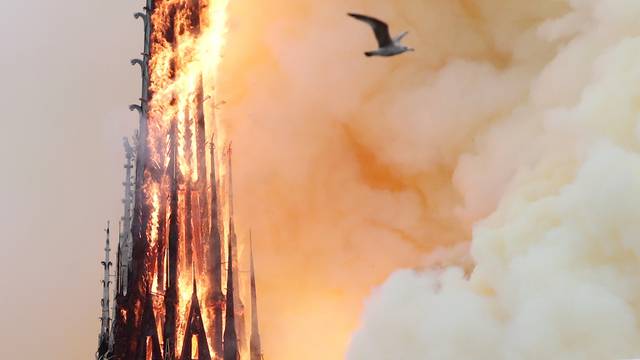 Fire at Notre Dame Cathedral in Paris