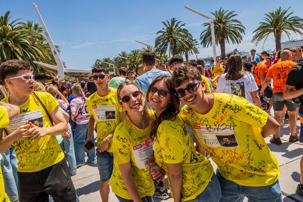 Split: Grad Split i gradonačelnik Šuta organizirali po prvi put okupljanje maturanata na Rivi