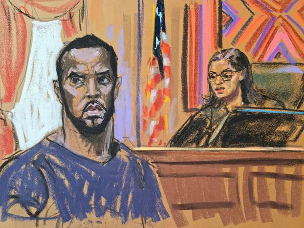 Sean "Diddy" Combs appears before U.S. Magistrate Judge Robyn Tarnofsky in New York federal court