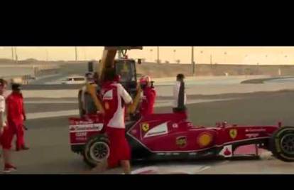 Räikkönen izletio sa staze i u potpunosti razbio novi Ferrari