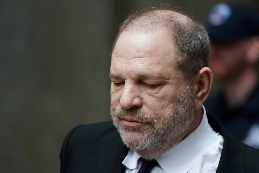 FILE PHOTO: Film producer Harvey Weinstein departs from a court hearing in New York