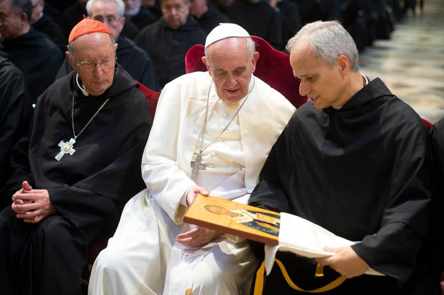 Pope Francis visits Augustinian order