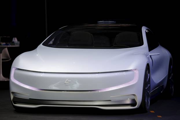 All-electric battery "concept" car called LeSEE is unveiled by Jia Yueting, co-founder and head of Le Holdings Co Ltd, also known as LeEco and formerly as LeTV, during a ceremony in Beijing