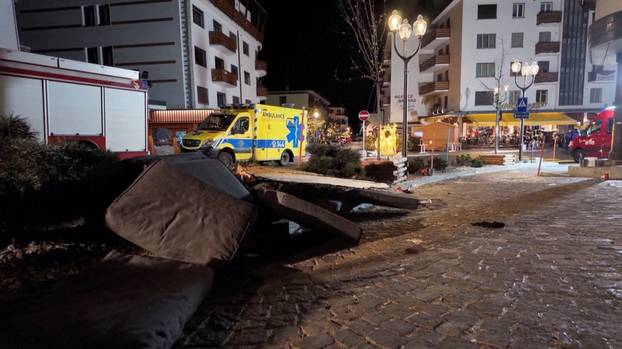 Aftermath of New Year’s Eve party explosion and fire at "Le Constellation" bar in Crans-Montana