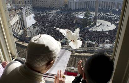Benedikt XVI. pustio golubice mira, a njih skoro pojeo galeb