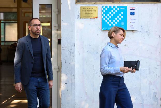 Zagreb: Kandidat za gradonačelnika Tomislav Tomašević glasovao u drugom krugu lokalnih izbora