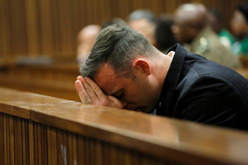 Former Paralympian Oscar Pistorius appears for sentencing for the murder of Reeva Steenkamp at the Pretoria High Court