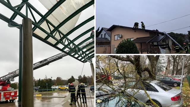 VIDEO Nevrijeme poharalo istok Hrvatske: Vjetar nosio krov bolnice, dio građana bez struje