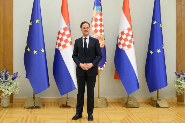 Zagreb: Predsjednik Republike Zoran Milanović primio glavnog tajnika NATO-a Marka Ruttea