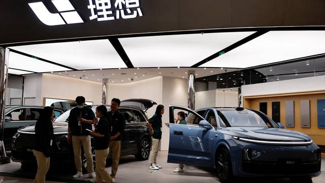 FILE PHOTO: China's Li Auto cuts car prices in market share battle