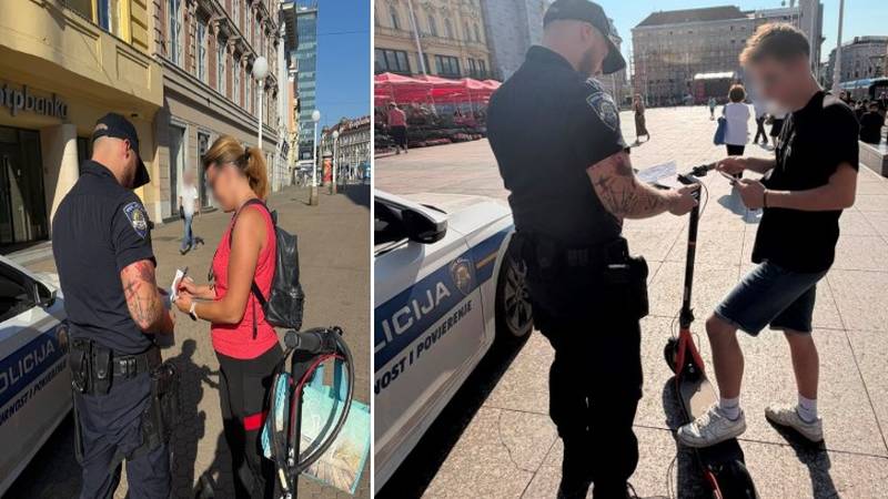 VIDEO Akcija zagrebačke policije. Zaustavljali vozače romobila. Idu do 80 na sat