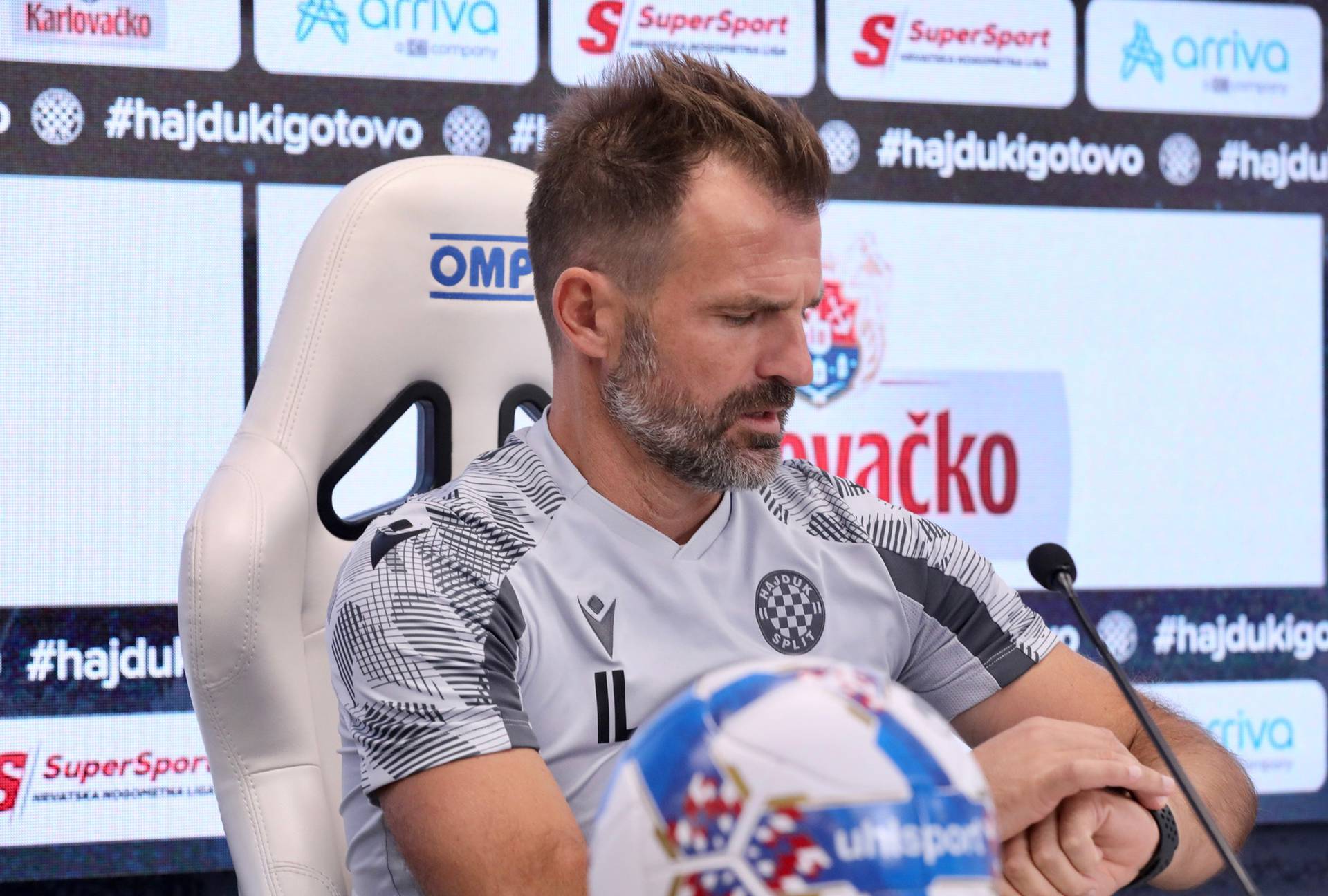 Split: Ivan Leko održao konferenciju za medije uoči utakmice s GNK Dinamo