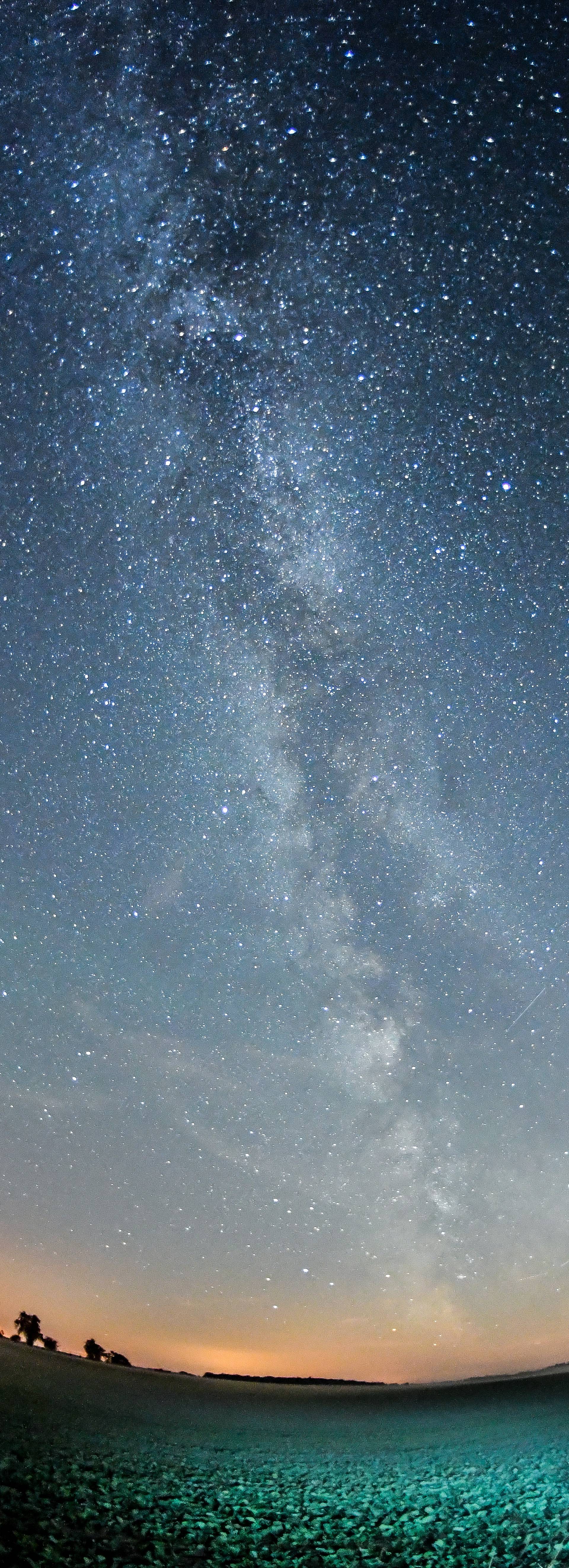 Stary sky above Brandenburg