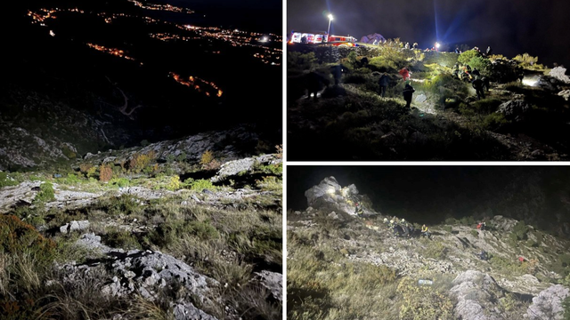 FOTO Užas kod Dubrovnika: Autom sletjeli u provaliju, na terenu vatrogasci i HGSS-ovci