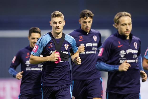 Zagreb: Trening hrvatske nogometne reprezentacije