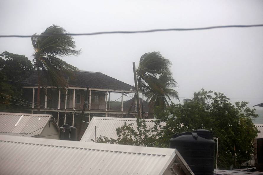 Hurricane Melissa approaches, in Jamaica