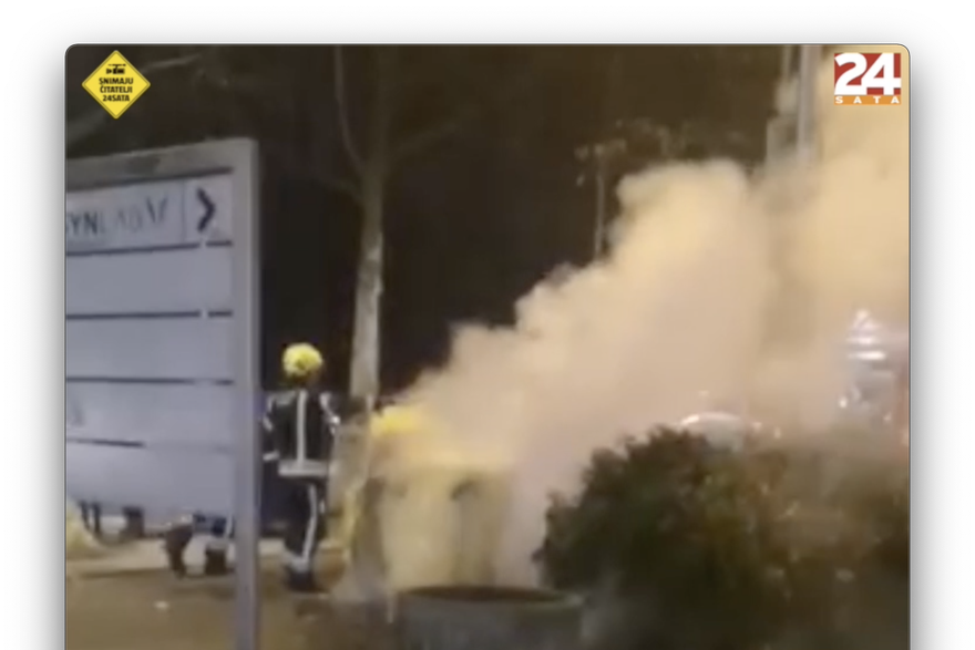 Zapalio kontejner petardom na Bukovačkoj