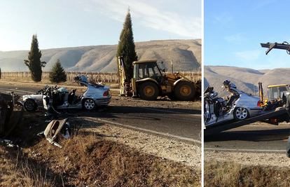 Tragedija na cesti: Zabili se u bager, troje ljudi je poginulo