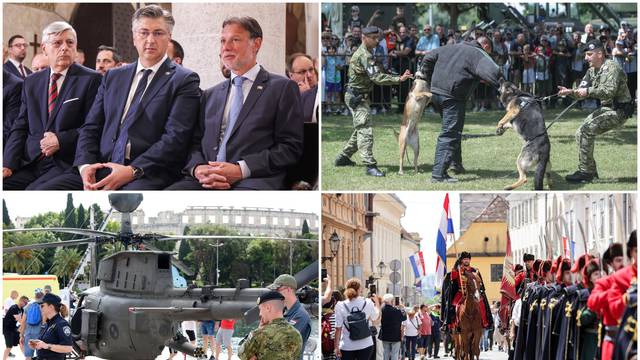 Plenković i Jandroković čestitali Dan državnosti. Policija i vojska građanima pokazuju vježbe