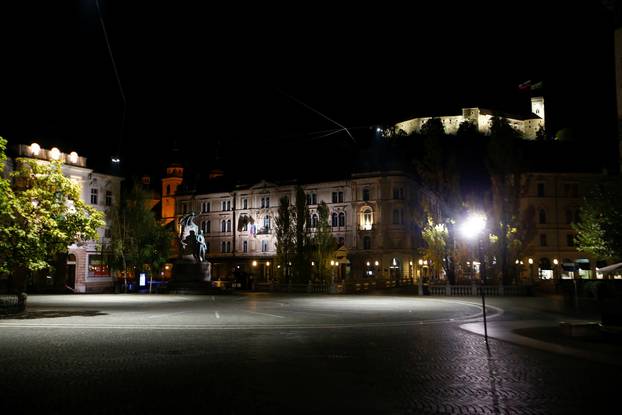 Slovenia starts a nightly curfew from 9 p.m. to 6 a.m as to curb the rising of the coronavirus disease (COVID-19) cases in the country, in Ljubljana