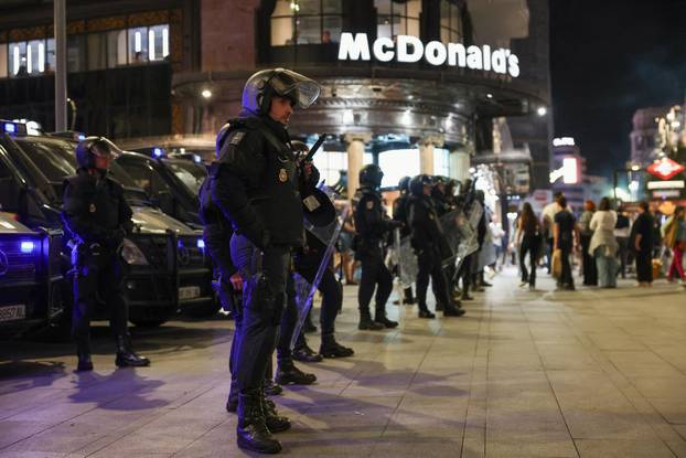Spanish unions call a general strike in solidarity with Palestinians in Gaza, in Madrid