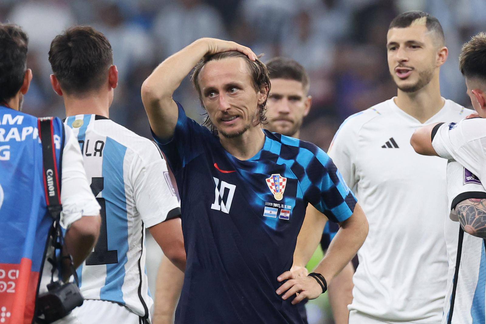 KATAR 2022 - Tuga na licima hrvatskih igrača nakon poraza od Argentine