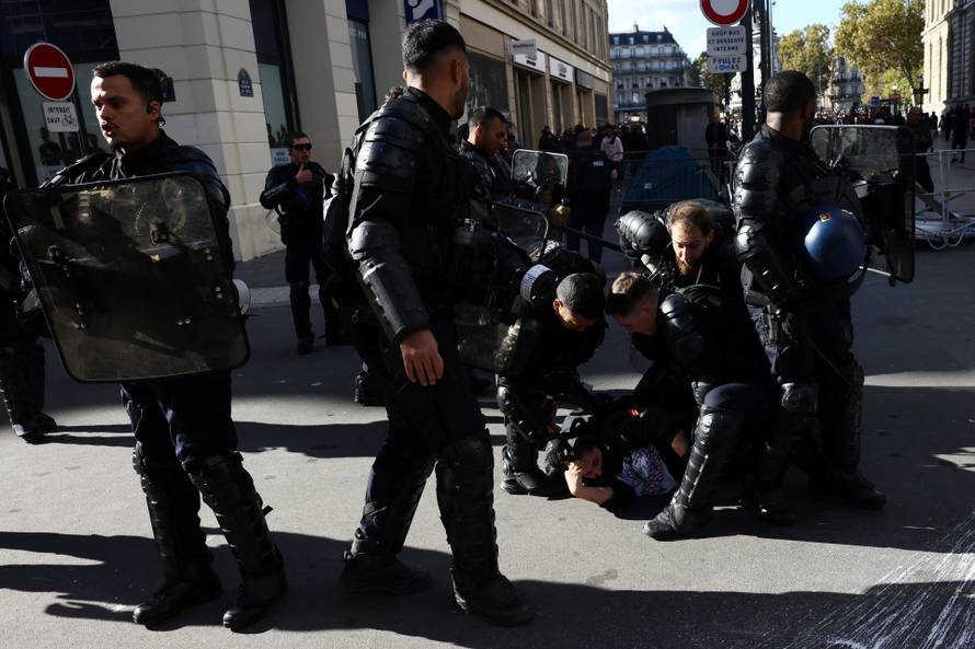 Nationwide protests in France against the cost of living