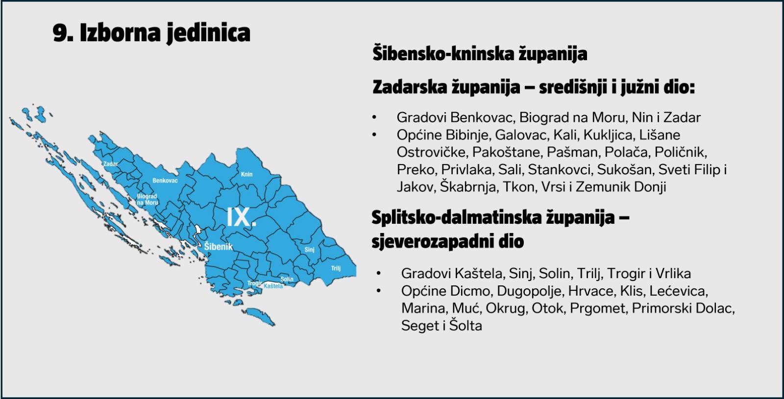 Pronađite svoju izbornu jedinicu na interaktivnoj karti! Velika promjena je za Grad Zagreb